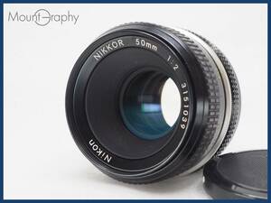 ★良品★ NIKON ニコン NEW NIKKOR 50mm F2 ★完動品★同梱可 前キャップ付 #i6495