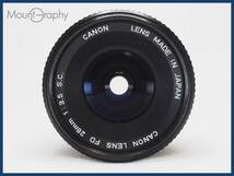 ★実用美品★ CANON キヤノン FD 28mm F3.5 S.C. ★完動品★同梱可 #i6556_画像3