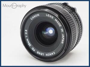 ★極上美品★ CANON キヤノン NEW FD 28mm F2.8 ★完動品★同梱可 #i6564