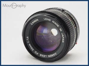 ★良品★ CANON キヤノン NEW FD 50mm F1.4 ★完動品★同梱可 #i6565