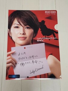 .. beautiful ..A4 clear file ( Ricoh Work core RICOH) not for sale 