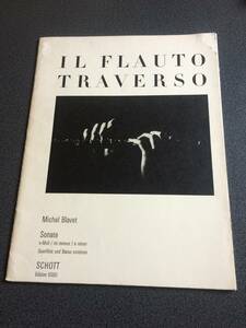 !! flute * Michel *blave/Sonate musical score!!