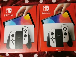 ２台セット【送料無料】Nintendo Switch(有機ELモデル) Joy-Con(L)/(R) ホワイト　ニンテンドースイッチ　本体【新品未開封】