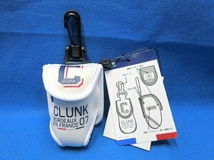 新品 CLUNK クランクゴルフ シートリコ 2ボール ボールケース ポーチ CL5MGZ07 ホワイト　※ネコポス便対応