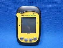 中古 Shot Navi/ショットナビ POCKET neo ポケットネオ ゴルフナビ イエロー/ブラック_画像2