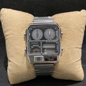 CITIZEN ANA-DIGI TEMP 8988-Q01911 アナデジ テンプ 腕時計 GN-4-S の画像4