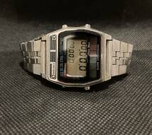 稼働 SEIKO セイコー silver waveシルバーウェーブA258-5000 デジタル クォーツ 腕時計 1980年代 希少 _画像1