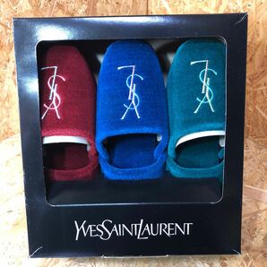 イブサンローラン Yves Saint Laurent ルームシューズ スリッパ 3足セット 未使用品の画像1