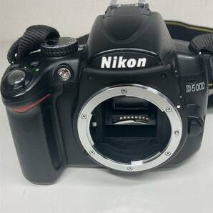 1円〜 3F Nikon ニコン デジタル一眼レフカメラ D5000 DIGITAL CAMERA 動作未確認 レンズAF-S NIKKOR 18mm-70mm ボディ ブラック キャップの画像2