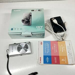 1 jpy ~ 3* Canon Canon compact digital camera IXY 110F digital camera silver box attaching battery * with charger . operation verification ending 