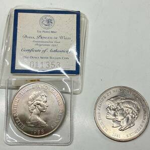 1円〜 3☆ 銀貨 硬貨 外国硬貨 ユーロ 記念コイン 総重量約180g（保護ケース含む） コレクション 25セント エリザベス2世 ダイアナ王妃の画像5