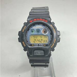 1円〜 3☆ CASIO カシオ G-SHOCK Gショック 腕時計 FOX FIRE 1289 DW-6900 衝撃耐性 ステンレススティール 暗闇発行 動作確認済み クオーツ