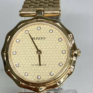 1円〜 3F RADO FLORENCE ラドー フローレンス 腕時計 133-3663.2/37351243 133.3662.2/37340423 ゴールド色 クォーツ 動作未確認 まとめの画像3