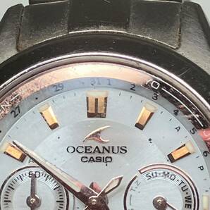 1円〜 3F CASIO OCEANUS カシオ オシアナス 腕時計 201B323H 8N0220 0CW-50T クォーツ 動作未確認 タフソーラー 白文字盤 チタニウムの画像3