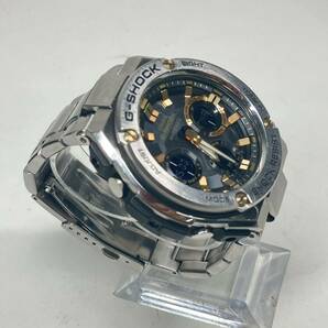 1円〜 3T CASIO G-SHOCK ジーショック 腕時計 5444 GST-W1100 002A352A ソーラー充電 動作確認済み クロノグラフ タフソーラー 箱付きの画像8