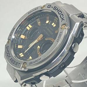 1円〜 3T CASIO G-SHOCK ジーショック 腕時計 5444 GST-W1100 002A352A ソーラー充電 動作確認済み クロノグラフ タフソーラー 箱付きの画像5