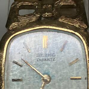 1円〜 3M SEIKO セイコー 腕時計 16-7100 ASGP 742180 クオーツ QUAUTZ 腕時計 動作未確認 ゴールドカラー レディース 白文字盤の画像3
