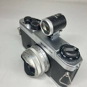 1円〜 4M フォクトレンダー VOIGTLANDER フィルムカメラ BESSA- L レンズ15mm F4.5 Canonアクセサリー付き 動作未確認 レトロ ヴィンテージの画像4