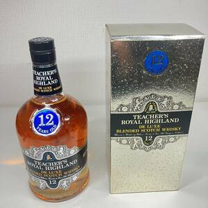 1円〜 4M 【未開封】 TEACHER'S ROYAL HIGHLAND 12年 デラックス ブレンディッド スコッチウイスキー 750ml 43% ティーチャーズ ロイヤル 