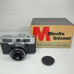 1円〜 4M MINOLTA UNIOMAT ミノルタ ユニオマット フィルムカメラ 189819 MINOLTA ROKKOR 1:2.8/45 1189086 箱付き 動作未確認