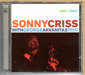 【中古CD】SONNY CRISS WITH GEORGE ARVANITAS TRIO / LIVE IN ITALY