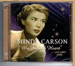 [ new goods CD]MINDY CARSON / MY FOOLISH HEART
