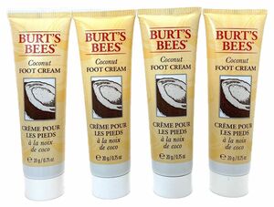 BURT’S BEES バーツビーズ ココナッツオイルフットクリーム 20g 4個セット