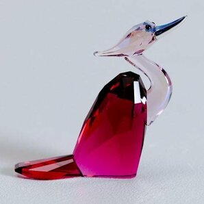 【真作】【WISH】スワロフスキー Swarovski「ブロードウェイの鳥 ジンジャー」クリスタルガラス 40g ◆鳥像逸品  #24016026の画像7