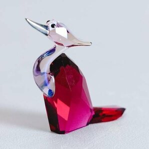 【真作】【WISH】スワロフスキー Swarovski「ブロードウェイの鳥 ジンジャー」クリスタルガラス 40g ◆鳥像逸品  #24016026の画像4