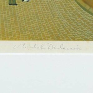 【真作】【WISH】ミッシェル・ドラクロワ Michel Delacroix「サンジェルマン」シルクスクリーン 12号大 大作 直筆サイン   #24032778の画像6