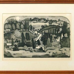 【真作】【WISH】グラハム・クラーク Graham Clarke「Dingley Dell」銅版画 10号大 直筆サイン   〇英国人気版画家 #24022187の画像2