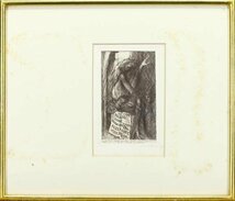 【真作】【WISH】エルンスト・フックス Ernst Fuchs「洗礼を受けるアレクサンダー」銅版画 直筆サイン 　 #24032720_画像2