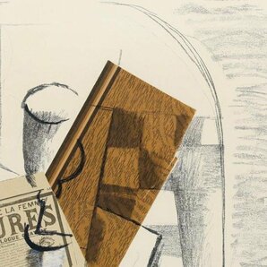 【真作】【WISH】ジョルジュ・ブラック Georges Braque「パピエ・コレ」リトグラフ 6号大   〇キュビスム巨匠 ピカソと活躍 #24033119の画像4