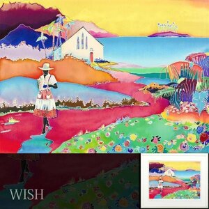 【真作】【WISH】ジェニファー・マークス Jennifer Markes「サムデイ」シルクスクリーン 30号大 大作 直筆サイン 　 #24032052