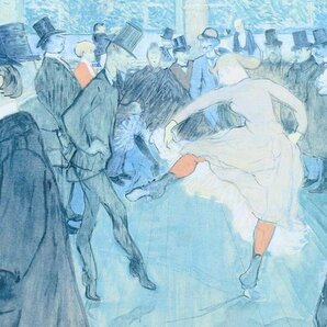 【真作】【WISH】ロートレック Henri de Toulouse-Lautrec「ムーラン・ルージュの舞踏会」リトグラフ 10号大   #24023888の画像4