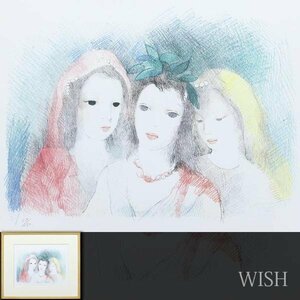 【真作】【WISH】マリー・ロ一ランサン Marie Laurencin リトグラフ 約6号 少女 　　〇少女像巨匠 フランス1920年代代表的画家 #24033216