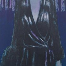 【真作】【WISH】カシニョール Jean-Pierre Cassigneul「青い基調の黒衣の婦人」リトグラフ 約15号 大作 1979年作 直筆サイン #24032735_画像5