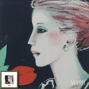 【真作】【WISH】カシニョール Jean-Pierre Cassigneul「赤いチューリップ」リトグラフ   〇女性像人気画家 #24032488の画像1