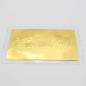 【純金カード】 徳力 TOKURIKI 1g 999.9 ラミネート GOLD ゴールド 24金 K24 総重量2.6g の画像2