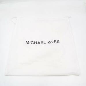 ★【未使用保管品】MICHAEL KORS マイケルコース MK柄 PVC 2WAY クロスボディ ショルダーバッグ ハンドバッグ ベージュ系×ブラウン系の画像8