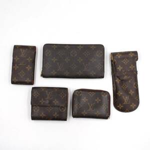 【LOUIS VUITTON ルイヴィトン】 モノグラム 5点セット 財布 シガレットケース ペンケース/メガネケース 小物 希少 ③