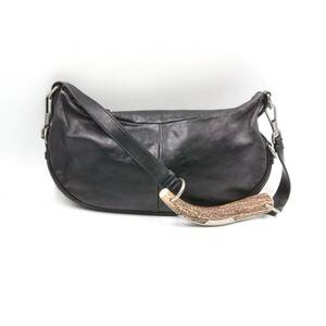 *YvesSaintLaurent Yves Saint-Laurent livugo-shu сумка на плечо 107230mombasa кожа оттенок черного 