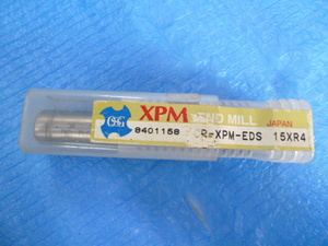  unused goods OSG powder is chair corner R endmill XPM 2 blade Short CR-XPM-EDS 15×R4 blade diameter 15mm car nk diameter 16mm blade length 30mm S/N:8401158