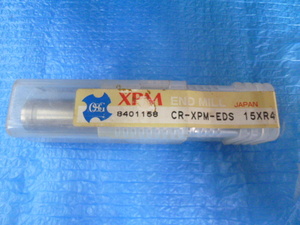  unused goods OSG powder is chair corner R endmill XPM 2 blade Short CR-XPM-EDS 15×R4 blade diameter 15mm car nk diameter 16mm blade length 30mm 8401158 that 2