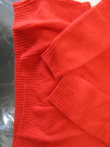 PINORE ピノーレ カシミヤ セーター オレンジ 40 ビタミンカラー カシミヤセーター ニット 未使用_画像3