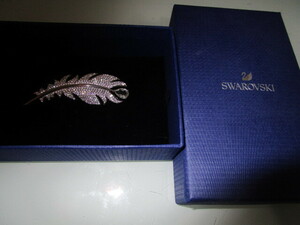 SWAROVSKI Swarovski brooch accessory original box leaf 