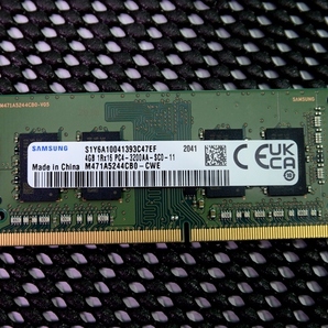 SAMSUNG製 4GB DDR4 PC4-3200AA SDRAM SODIMM 3200MHz 、260pin ★ 複数出品 ★ 送料無料の画像1