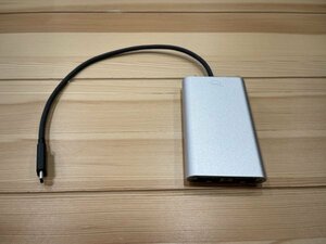 OWC Owc TB3ADP2DP Thunderbolt 3 デュアルディスプレイアダプター DisplayPort 2基搭載 シルバー