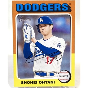 2024 最新 ドジャース 大谷翔平 Shohei Ohtani Topps Heritage #371 / エンゼルス ドジャーズ カード　移籍 