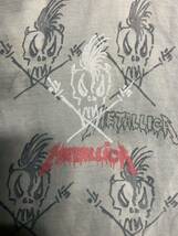 希少 90'S当時物 METALLICA Tシャツ ヴィンテージ サイズL メタリカTシャツ シングルステッチ Slipknot _画像3